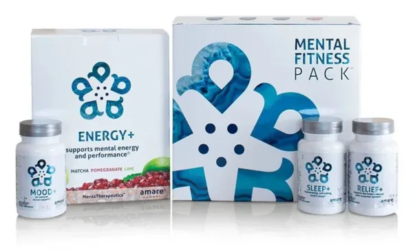 Amare Mental Fitness Pack with Amare Energy, Amare Mood, Amare Sleep, and Amare Relief