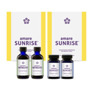 Amare Triangle of Health Pack (formerly Kyani Triangle of Health) - 2 Pack with Amare Sunrise, Amare Sunset, and choice of Amare Nitro FX. Best-selling formulas with vitamins and superfoods to support nitric oxide production and overall health.