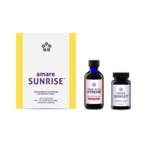 Amare Triangle of Health Xtreme Pack (formerly Kyani Triangle of Health Xtreme) product packaging with Amare Sunrise, Amare Sunset and Amare Nitro Xtreme.