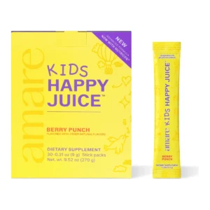 Amare Kids Happy Juice™ product packaging