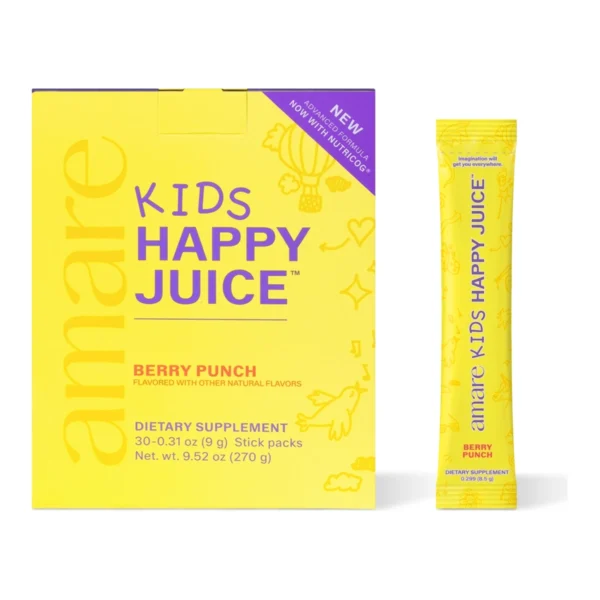 Amare Kids Happy Juice™ product packaging