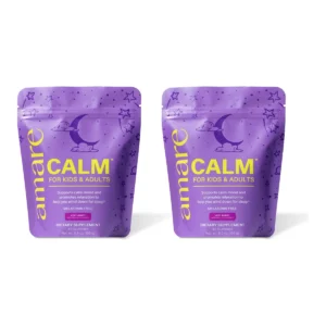 Amare Calm™ for Kids & Adults 2-Pack product packaging
