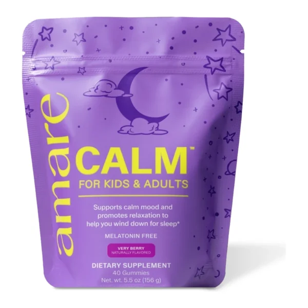Amare Calm™ for Kids & Adults product packaging