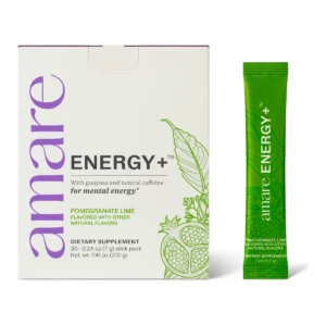 Amare Energy+ Pomegranate Lime product packaging