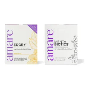Amare Happy Juice Pack with EDGE+ Mango Glow and MentaBiotics