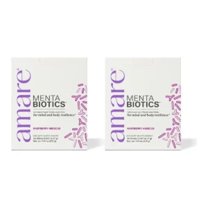 Amare MentaBiotics® Raspberry Hibiscus 2-Pack product packaging