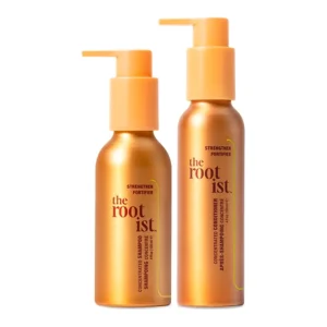 The Rootist™ Strengthen Shampoo + Conditioner product packaging